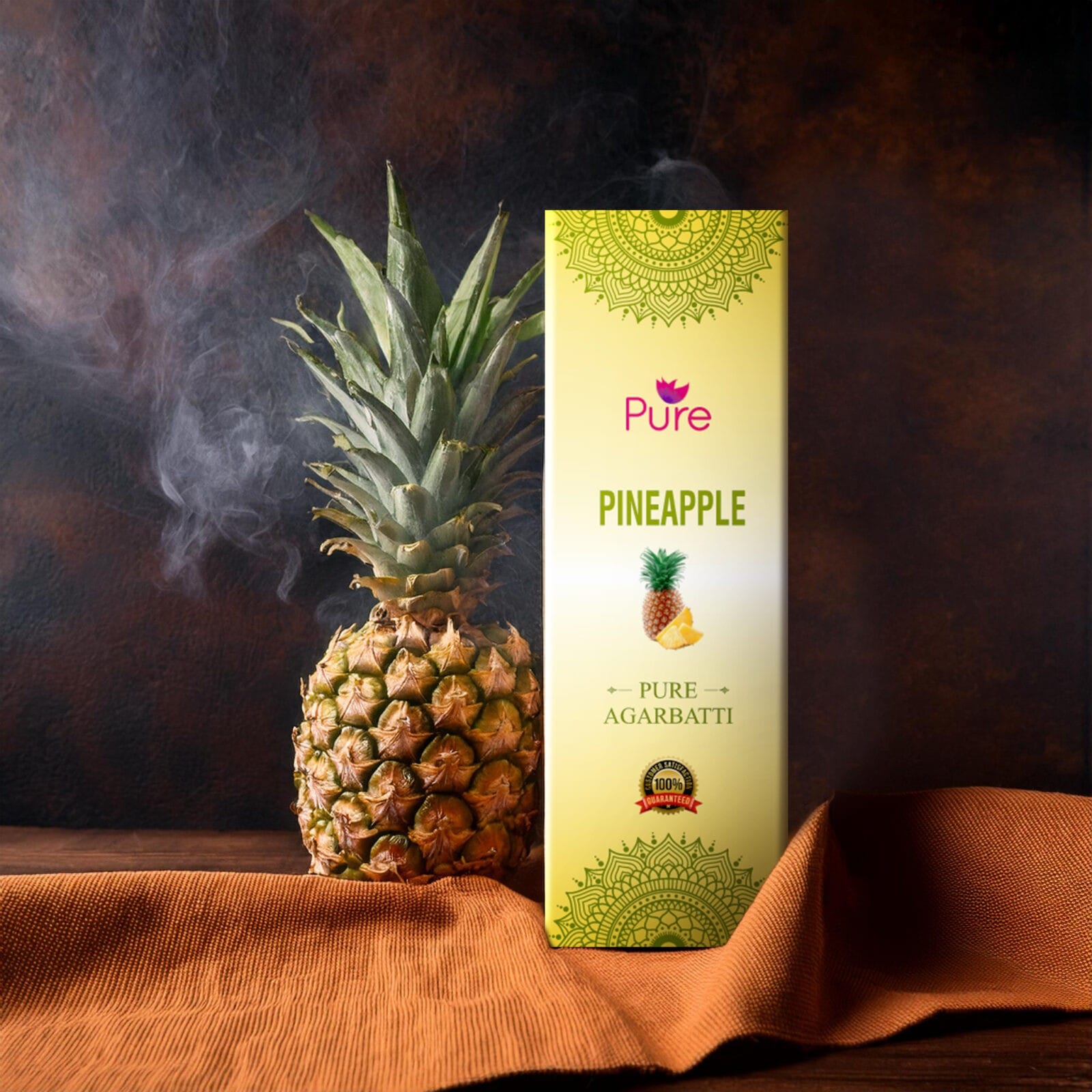 30-PINEAPPLE-60-MRP-INCENSE-STICKS-3D-MOCKUP.jpg Pure Pineapple Agarbatti - Image 1