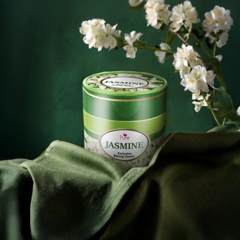 Jasmine Dhoop Cone Canister