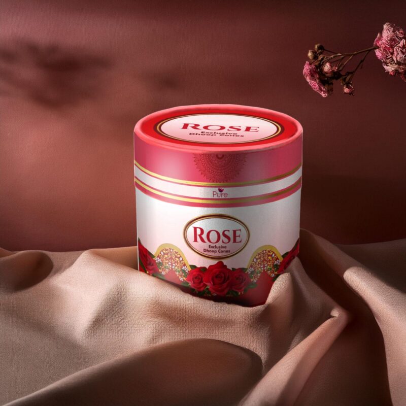 Pure Fragrance Special Rose Dhoop Cone Canister