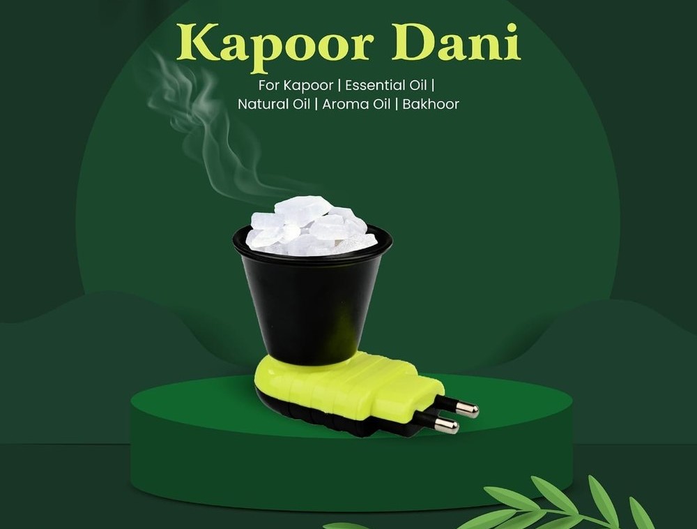 Electric kapoor dani shock proof camphor diffuser for pooja and home use