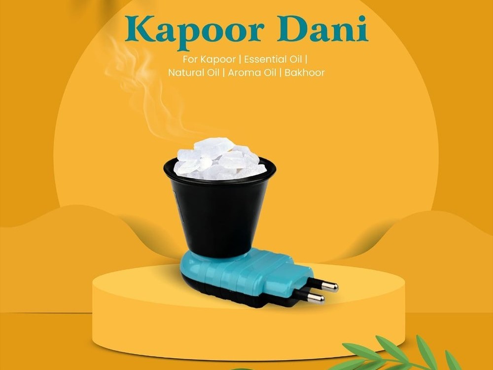 Electric kapoor dani shock proof camphor diffuser for pooja and home use