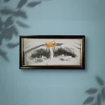 Sai Baba Blessing Eyes 15x30 Italian Fiber Waterproof Wall Painting for Home Temple