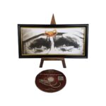 Sai Baba Blessing Eyes 15x30 Photo Frame with Stand Waterproof for Home Temple