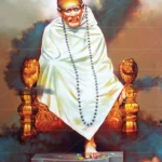 Shirdi Sai Baba Samadhi Canvas Wall Painting for Home Temple and Meditation