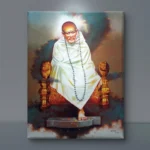 Shirdi Sai Baba Samadhi Canvas Wall Painting for Home Temple and Meditation