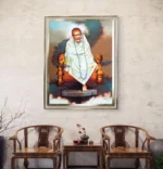 Shirdi Sai Baba Samadhi Canvas Wall Painting for Home Temple and Meditation