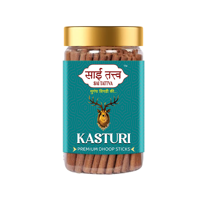 Kasturi dhoop sticks with natural musk fragrance for pooja and meditation
