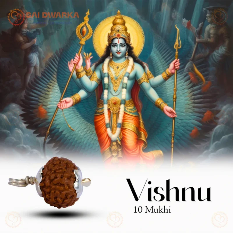 10 Mukhi Rudraksha Pendant