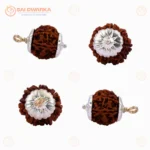 Original 5 Mukhi Nepali Rudraksha Pendant with White Cap – Sacred Panchmukhi Locket for Protection & Spiritual Well-Being - Image 2