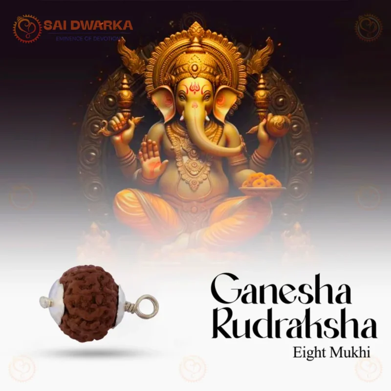 8 Mukhi Rudraksha Pendant
