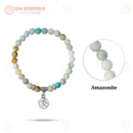 Amazonite Bracelet with Om Charm