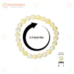 Natural Citrine Bracelet (2.5 Inch) – Crystal Stone Bracelet for Prosperity, Confidence & Positive Energy - Image 4