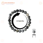 Natural Grey Jasper Bracelet (2.5 Inch) – Crystal Stone Bracelet for Grounding, Stability & Inner Balance - Image 2