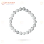 Natural Howlite Bracelet (2.5 Inch) – Crystal Stone Bracelet for Calmness, Mindfulness & Emotional Balance - Image 4