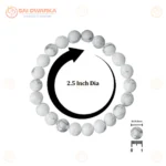 Natural Howlite Bracelet (2.5 Inch) – Crystal Stone Bracelet for Calmness, Mindfulness & Emotional Balance - Image 5