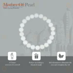 Natural Mother of Pearl Bracelet (2.5 Inch) – Elegant Shell Bracelet for Calmness, Harmony & Positive Energy - Image 4