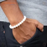 Natural Mother of Pearl Bracelet (2.5 Inch) – Elegant Shell Bracelet for Calmness, Harmony & Positive Energy - Image 3