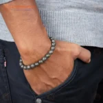 Natural Pyrite Bracelet (2.5 Inch) – Crystal Stone Bracelet for Confidence, Prosperity & Positive Energy - Image 3