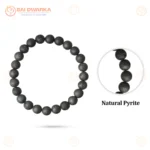 Natural Pyrite Bracelet (2.5 Inch) – Crystal Stone Bracelet for Confidence, Prosperity & Positive Energy