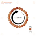 Natural Red Aventurine Bracelet (2.5 Inch) – Crystal Stone Bracelet for Confidence, Motivation & Positive Energy - Image 4
