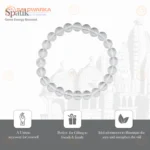 Natural Sphatik Bracelet (3 Inch) – Crystal Quartz Bracelet for Peace, Clarity & Positive Energy - Image 6