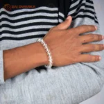 Natural Sphatik Bracelet (3 Inch) – Crystal Quartz Bracelet for Peace, Clarity & Positive Energy - Image 3