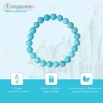 Natural Turquoise Bracelet (2.5 Inch) – Crystal Stone Bracelet for Protection, Harmony & Positive Energy - Image 4