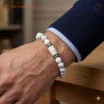 Cancer (Karka Rashi) Zodiac Bracelet – Semi-Precious Gemstone Bracelet for Emotional Balance & Inner Peace (Adjustable) - Image 5