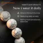 Cancer (Karka Rashi) Zodiac Bracelet – Semi-Precious Gemstone Bracelet for Emotional Balance & Inner Peace (Adjustable) - Image 3