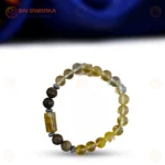 Sagittarius (Dhanu Rashi) Zodiac Bracelet – Rose Quartz, Obsidian & Fluorite Gemstone Bracelet (Adjustable) - Image 3