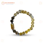 Sagittarius (Dhanu Rashi) Zodiac Bracelet – Rose Quartz, Obsidian & Fluorite Gemstone Bracelet (Adjustable) - Image 4
