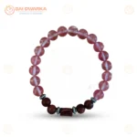 Scorpio (Vrishchik Rashi) Zodiac Bracelet – Amethyst, Rose Quartz, Malachite, Citrine & Black Obsidian Gemstone Bracelet (Adjustable) - Image 2