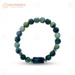 Virgo (Kanya Rashi) Zodiac Bracelet – Unakite, Rose Quartz & Smoky Quartz Gemstone Bracelet (Adjustable) - Image 4