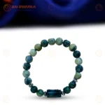 Virgo (Kanya Rashi) Zodiac Bracelet – Unakite, Rose Quartz & Smoky Quartz Gemstone Bracelet (Adjustable) - Image 3